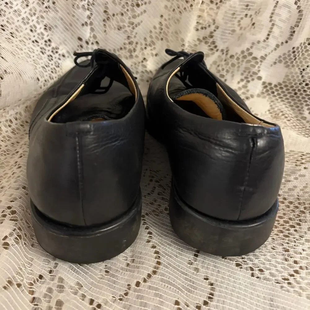 Sandro Moscoloni Vineyard 3060 Men's US 11 D Black Leather Oxfords Shoes